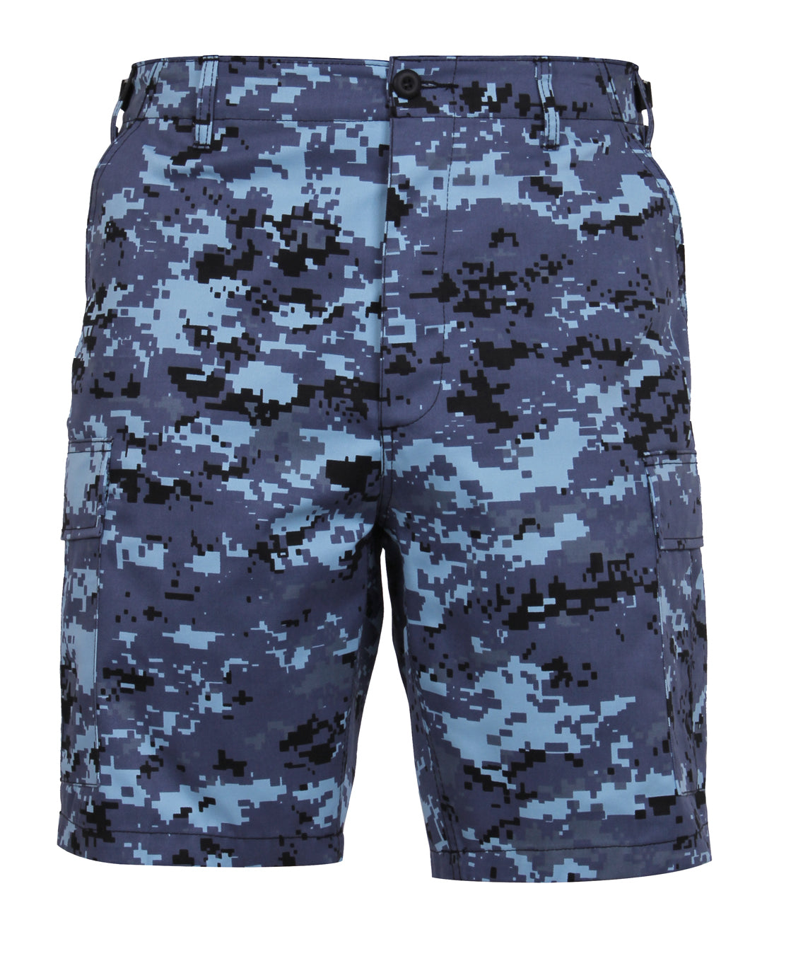 Men's Sky Blue Digital Camo BDU Shorts - Rothco Digital Camo  Shorts
