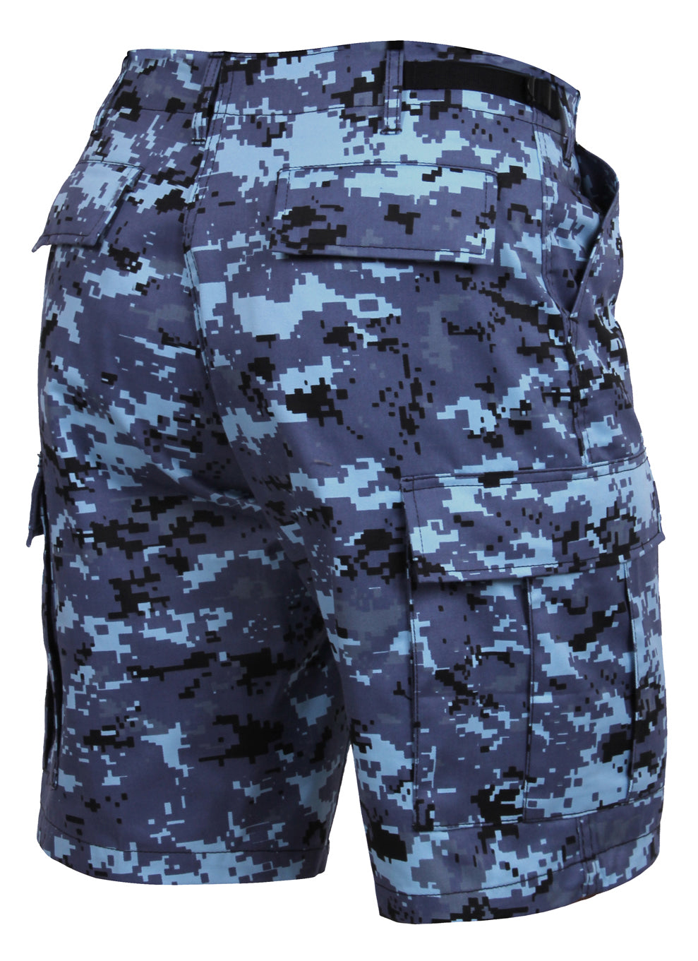 Men's Sky Blue Digital Camo BDU Shorts - Rothco Digital Camo Shorts