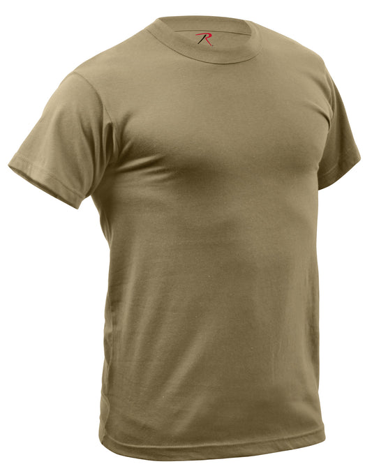 Mens Coyote Brown Quick Dry AR 670-1 Compliant Moisture Wicking Tee Shirt TShirt