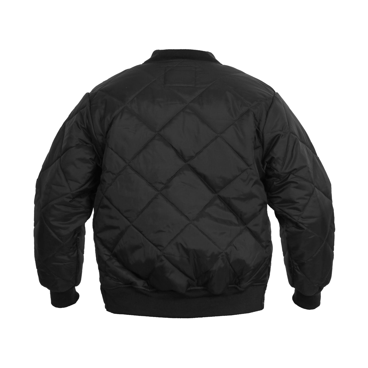 Rothco Diamond Quilt Flight Jacket - Black or Navy Blue Bomber Jacket