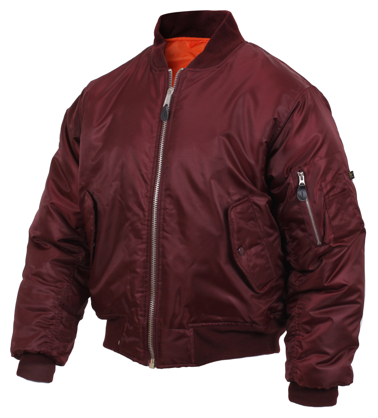 Rothco MA-1 Flight Jacket - Maroon Flight Bomber Jackets