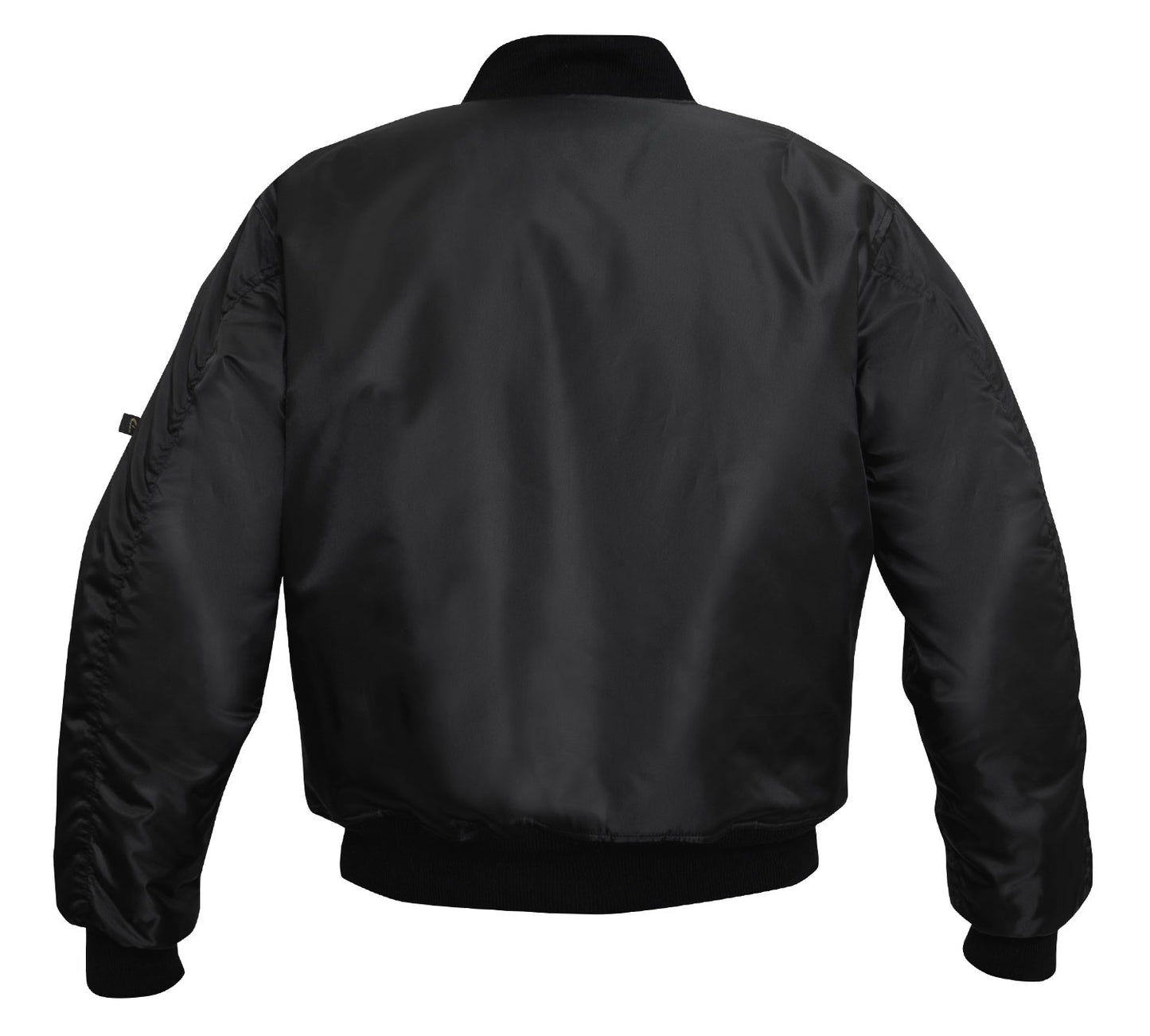 Reversible MA-1 Flight Jacket in Black With NASA Patches