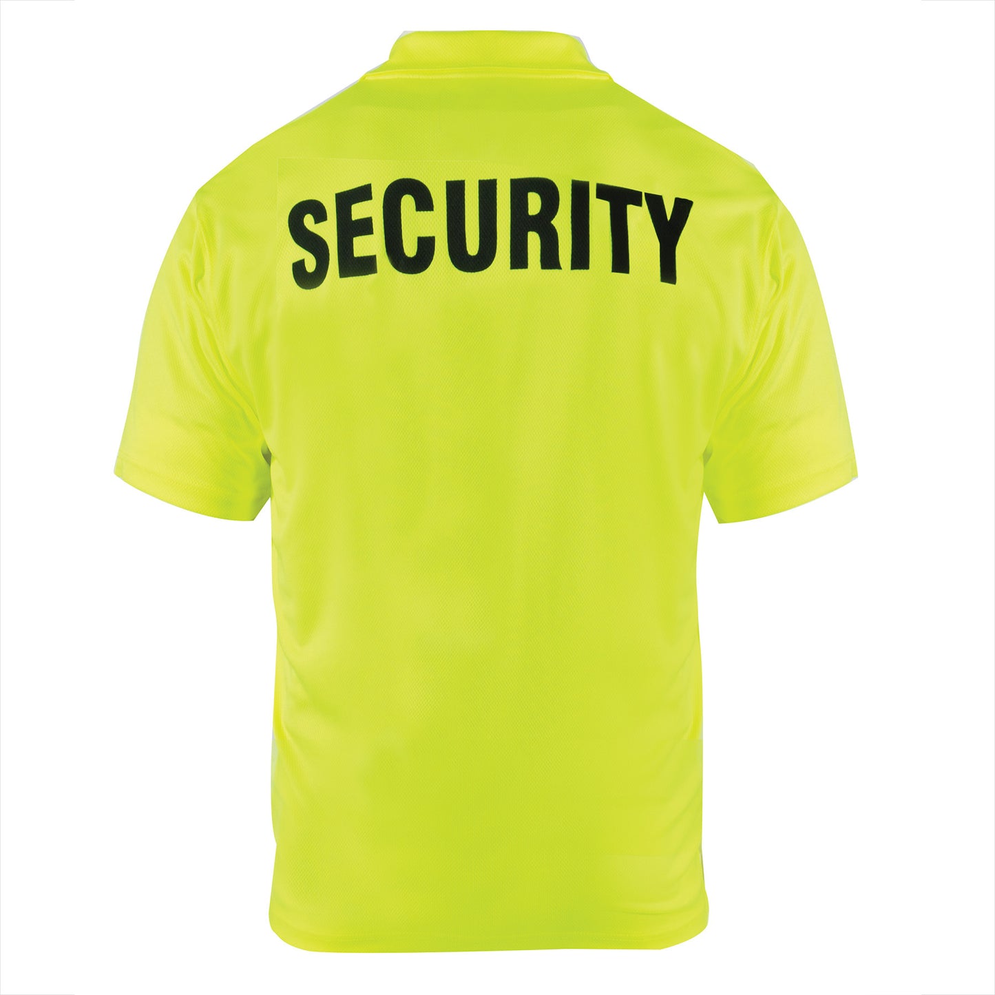 Men's Moisture Wicking Security Polo Shirt Midnight Navy or Safety Green