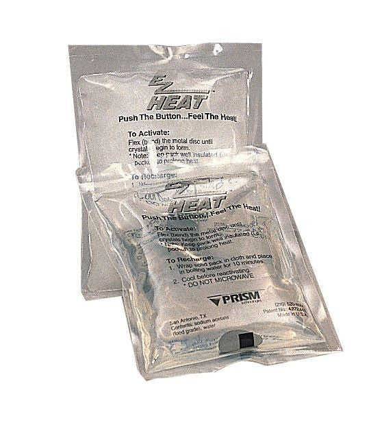 EZ Heat Reusable Hand Warmer - Recharges In Boiling Water - Sold In Packs 2,5,10