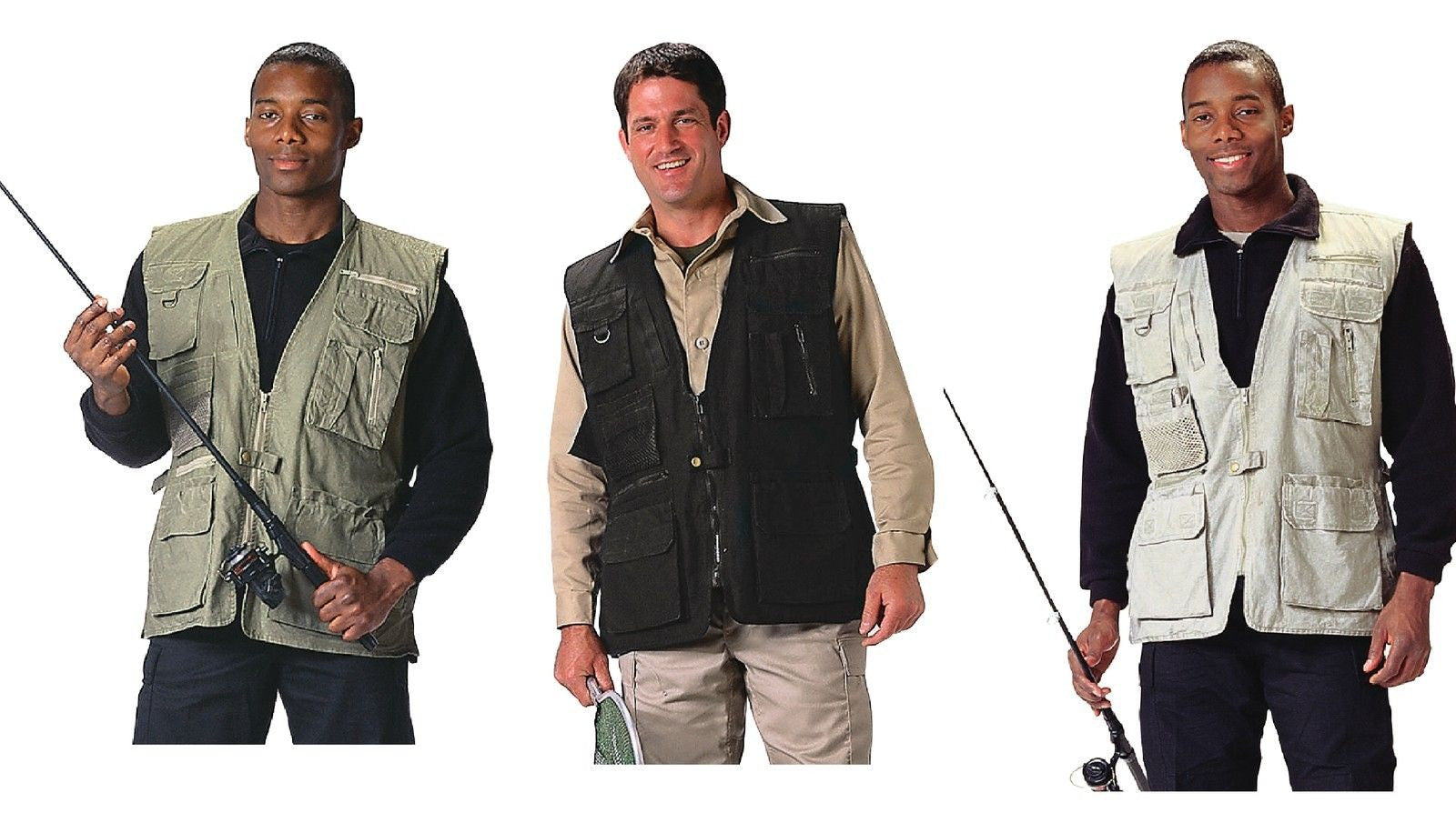 Safari Outback Vests -18 Pocket Outdoor Fishing Vest Hiking Camping Ve