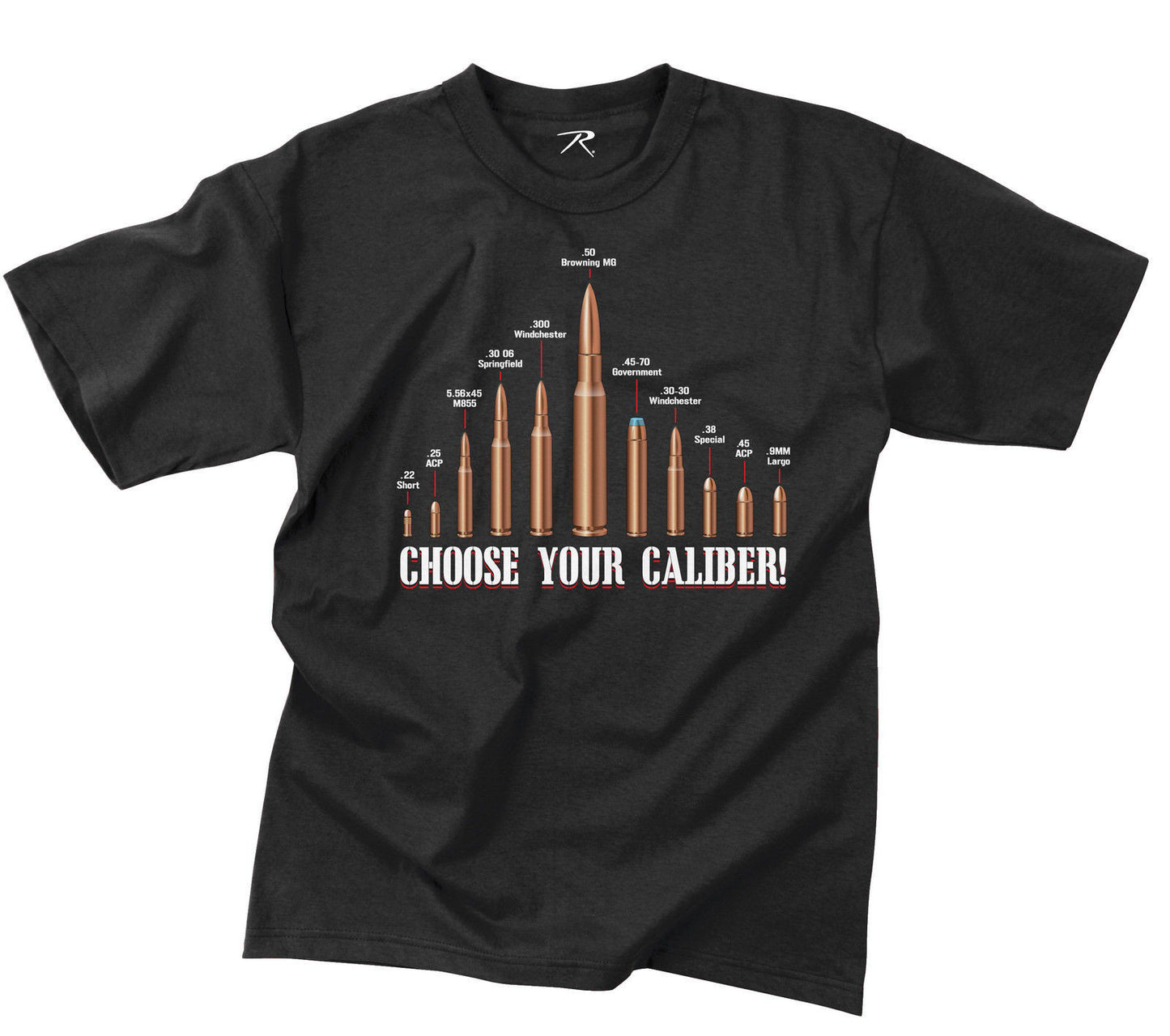 Vintage Black "Choose Your Caliber" T-Shirt