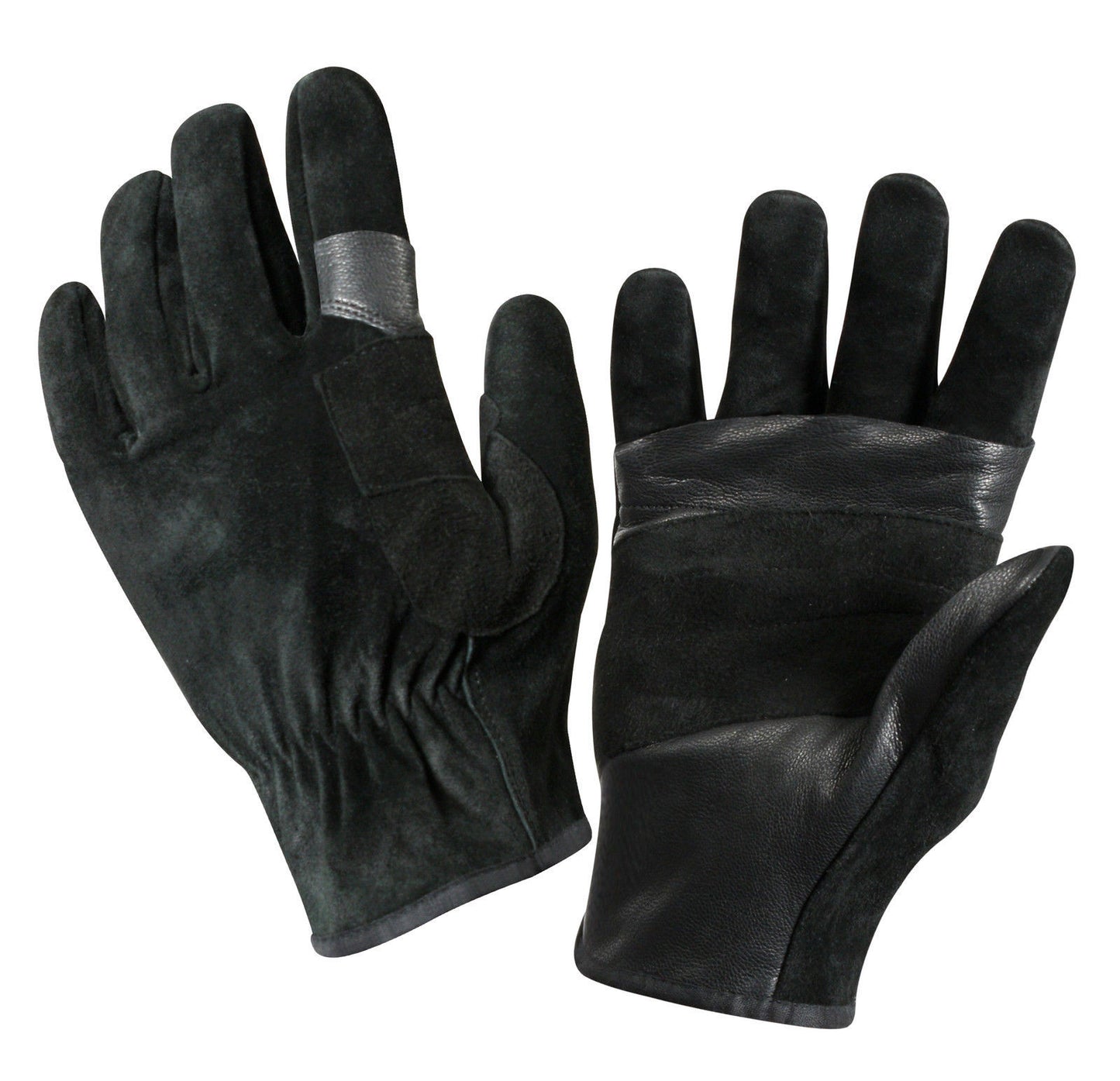 Swat/Police Fast Rope Black Leather Rescue Gloves
