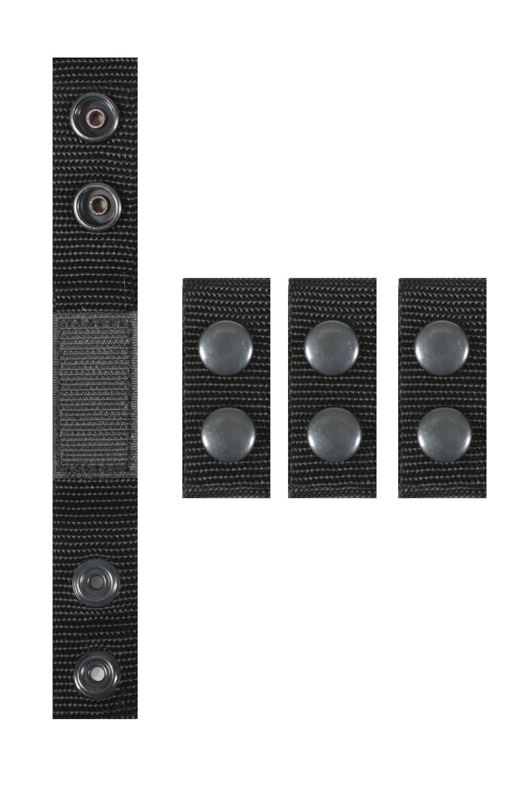 Police Security and Law Enforcment Belt Keepers - Black - 4 Pack
