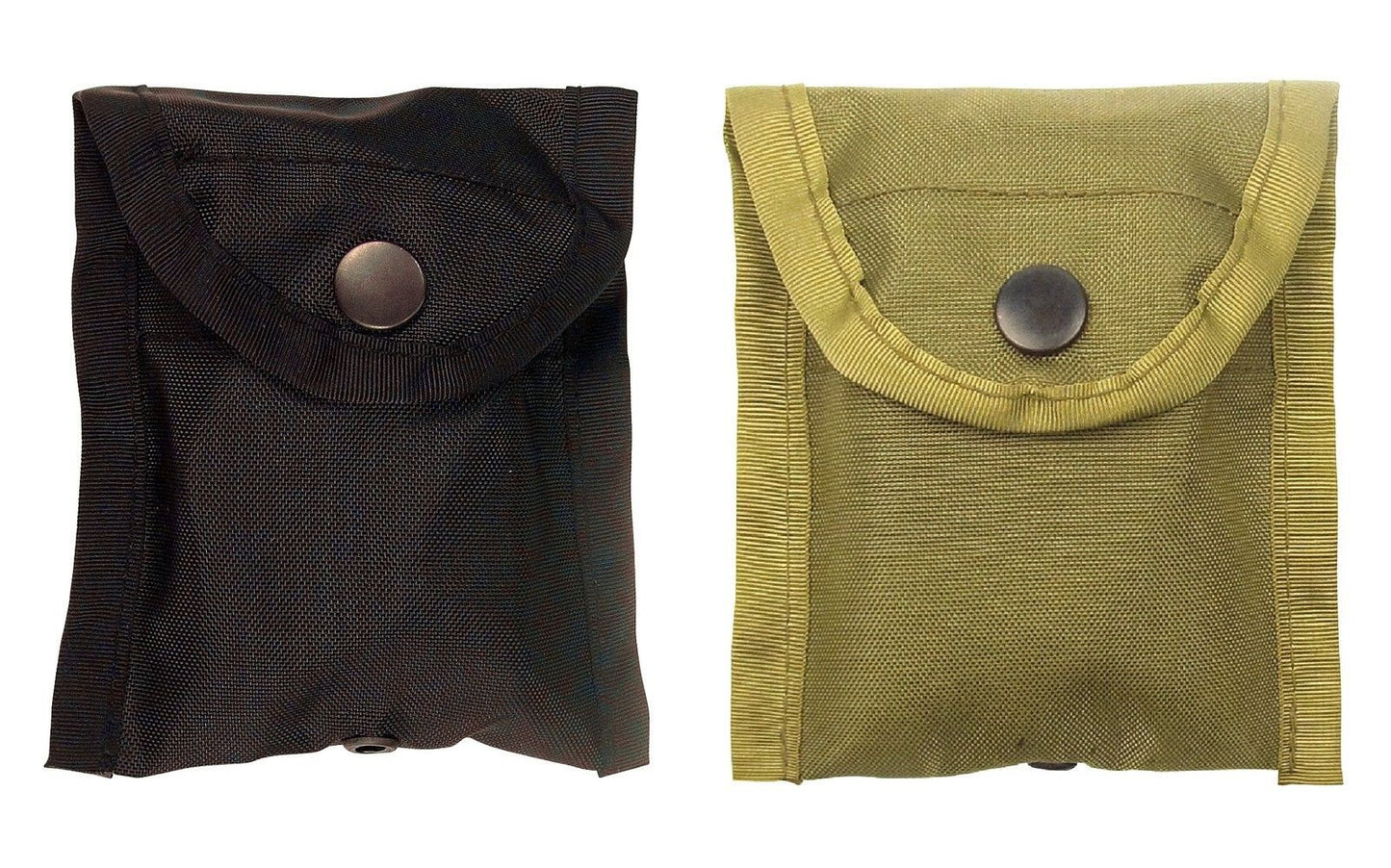 Nylon Compass Pouch - Compact Pouches w/ Belt Clip & Snaps