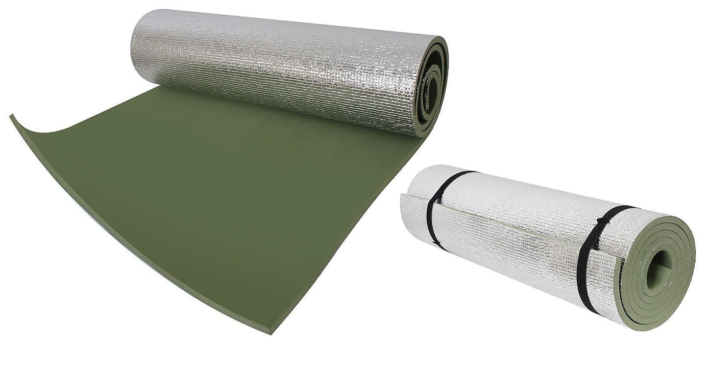 Thermal Reflective Sleeping Pad w/ Ties OD Roll-Out Sleep Padding Retains Heat