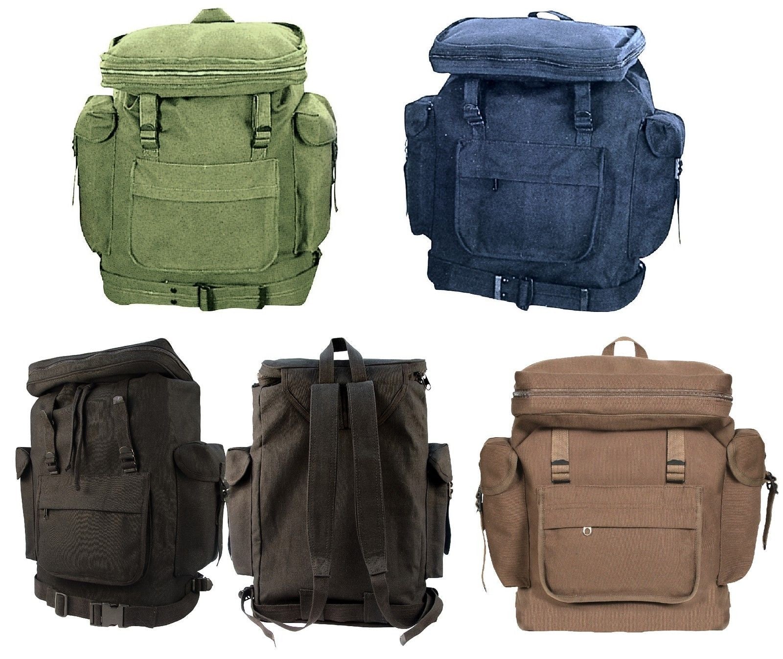 rucksack canvas backpack