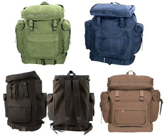 European Style Rucksacks - Canvas Backpack Schoolbag Camping Hiking Outdoor Bags