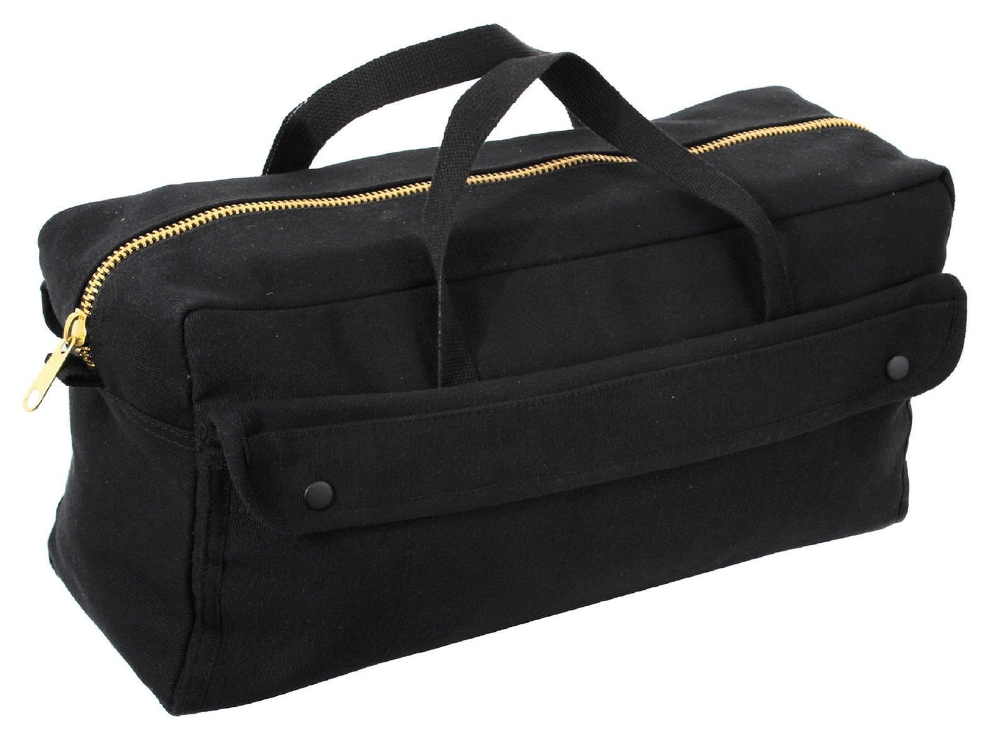 Black Canvas Professionals BIG Tool Bag Brass Zipper Contractor Painter Mechanic