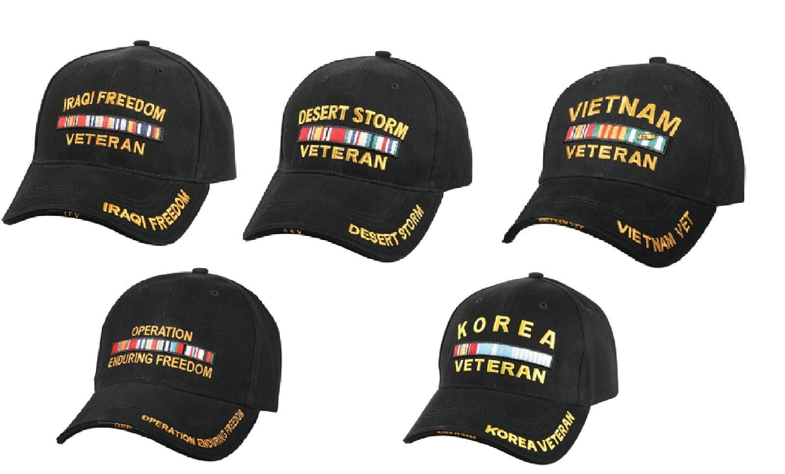 Deluxe Low Profile Insignia Caps - Veteran of Wars Hats – Grunt Force