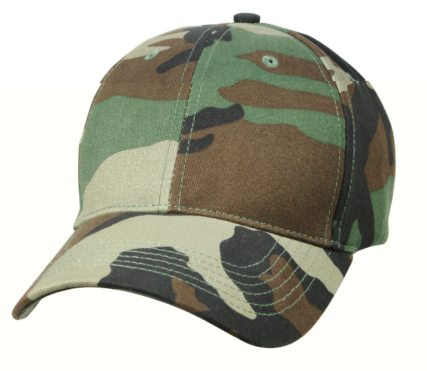 Kids Woodland Camo Adjustable Baseball Hat Kids Camouflage Mid-Low Profile Cap