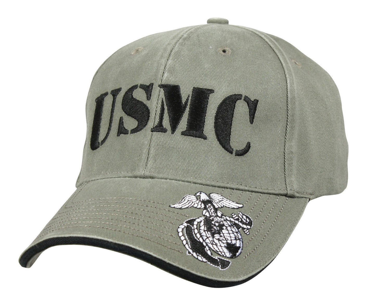Vintage Style Low Pro USMC Cap - Marines - Globe & Anchor on Brim