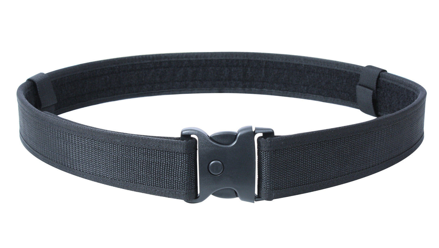 Black Deluxe Triple Retention Duty Security Police Belt
