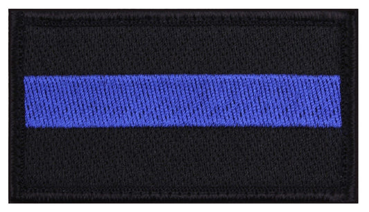 Thin Blue Line Police Support Hook Back Patch - Rothco 37789 Attachable Patches