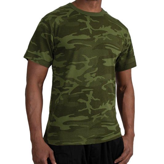 Rothco's Color Camo T-Shirts- Green Camo