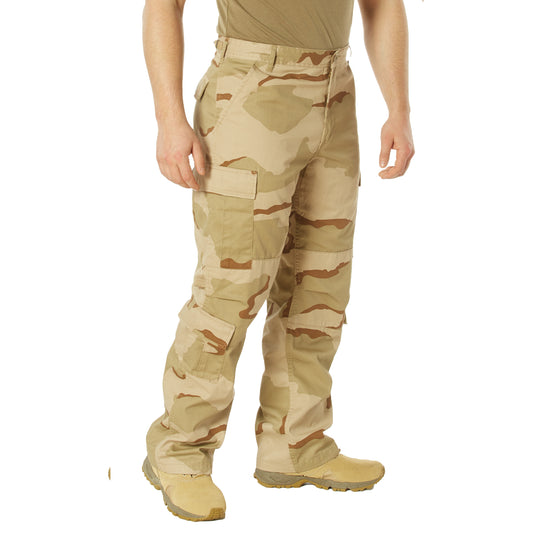 Rothco Vintage Camo Paratrooper Fatigue Pants in Tri Color Desert Camo!