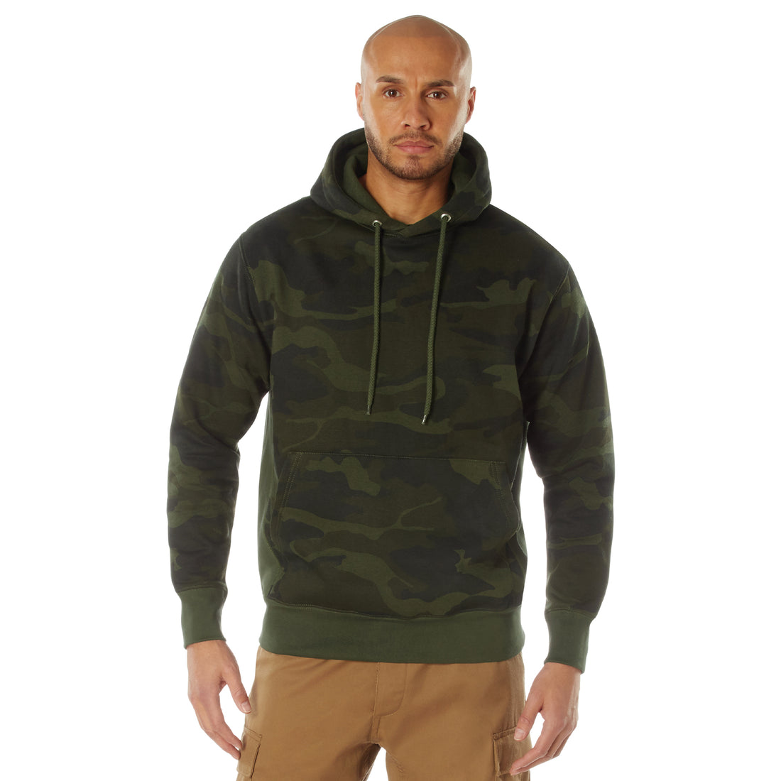 Rothco Every Day Pullover Hooded Sweatshirt in Midnight Woodland Camo ...