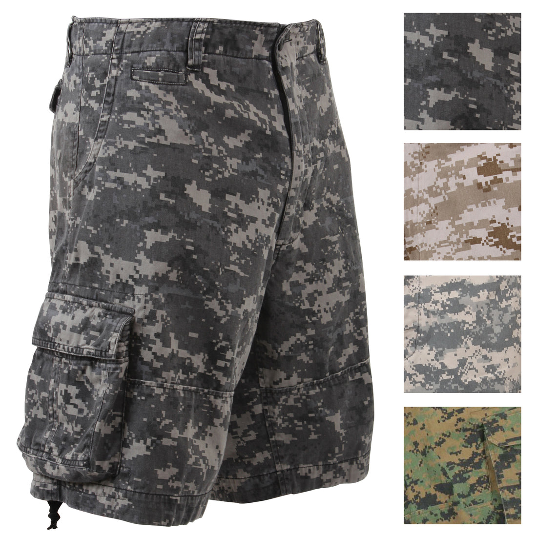Rothco's Vintage Camo Paratrooper Cargo Shorts in Digital Camo!