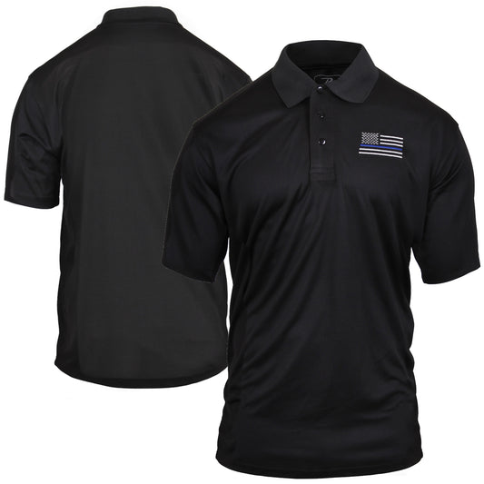 Rothco's Thin Blue Line Moisture Wicking Polo