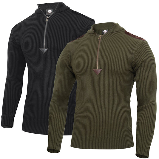 Rothco Quarter Zip Acrylic Commando Sweater