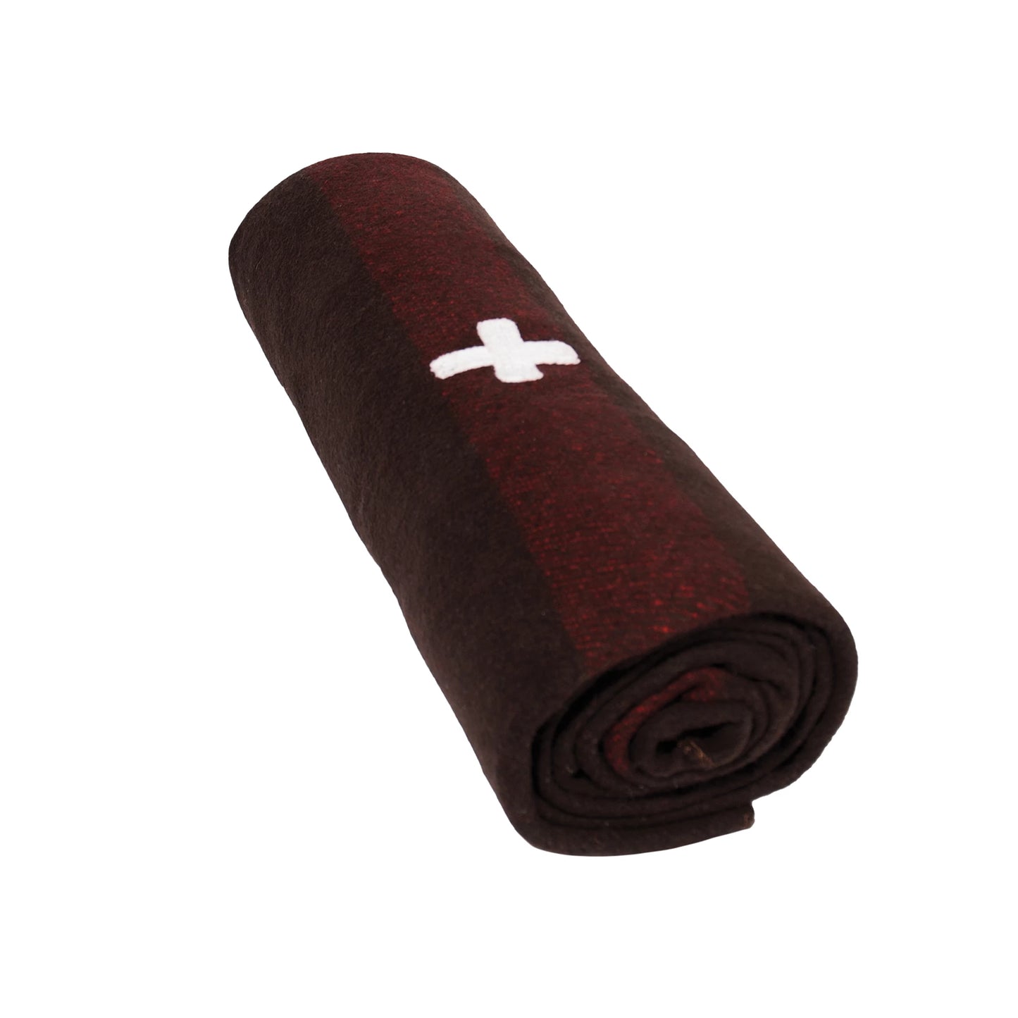 Swiss Army Wool Blanket With Cross 62x80 Fire Retardant Safety Blanket