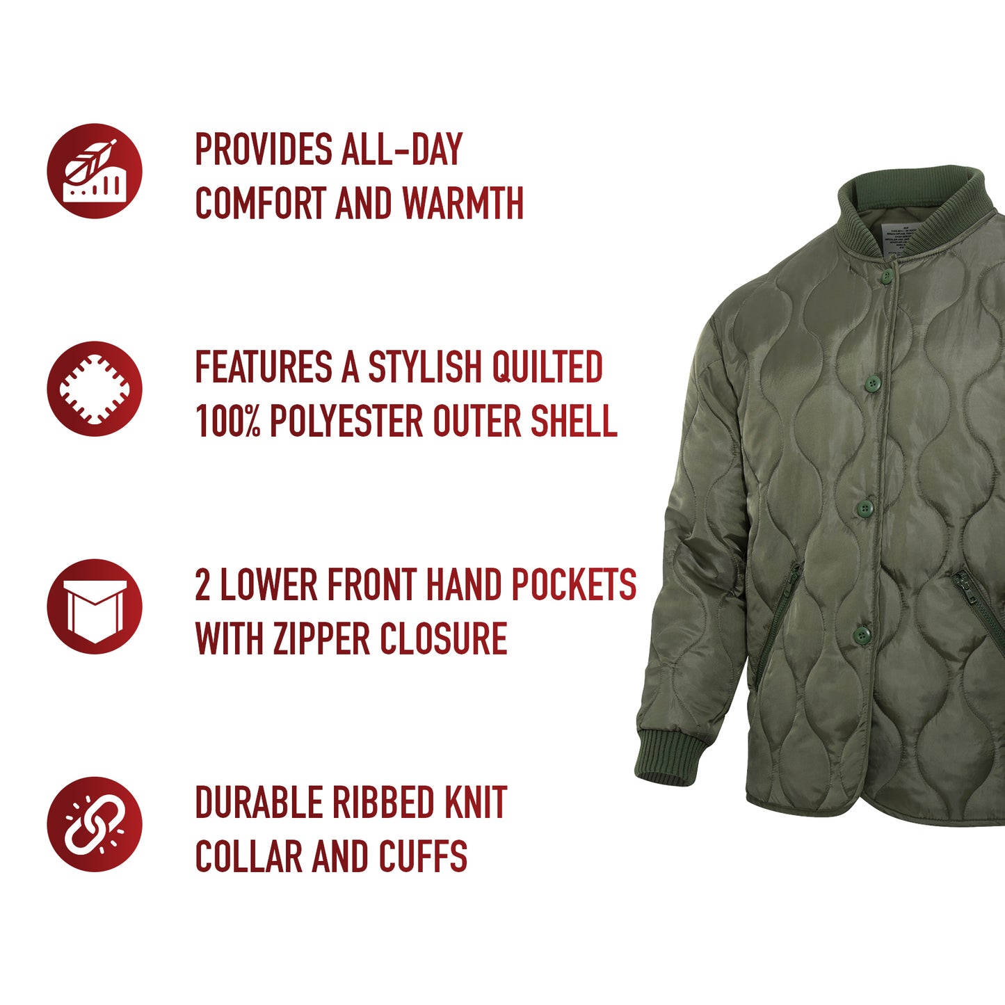 Men's Style Quilted Woobie Fashion Jacket
