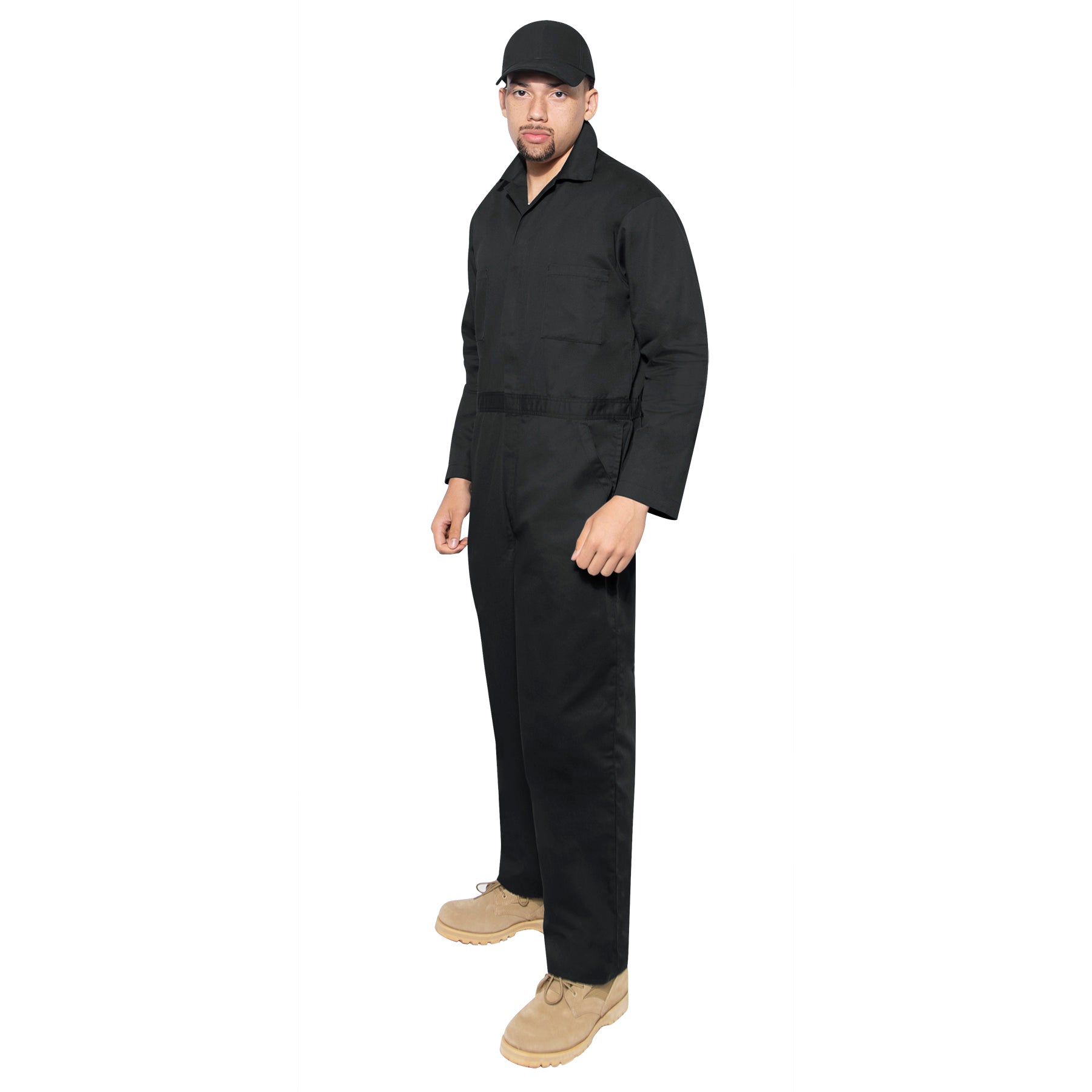 Men's Black or Midnight Navy Blue Workwear Coverall Mechanic