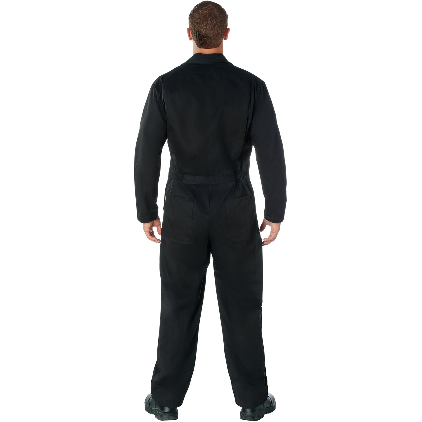 Men's Black or Midnight Navy Blue Workwear Coverall Mechanic Jumpsuit Uniform