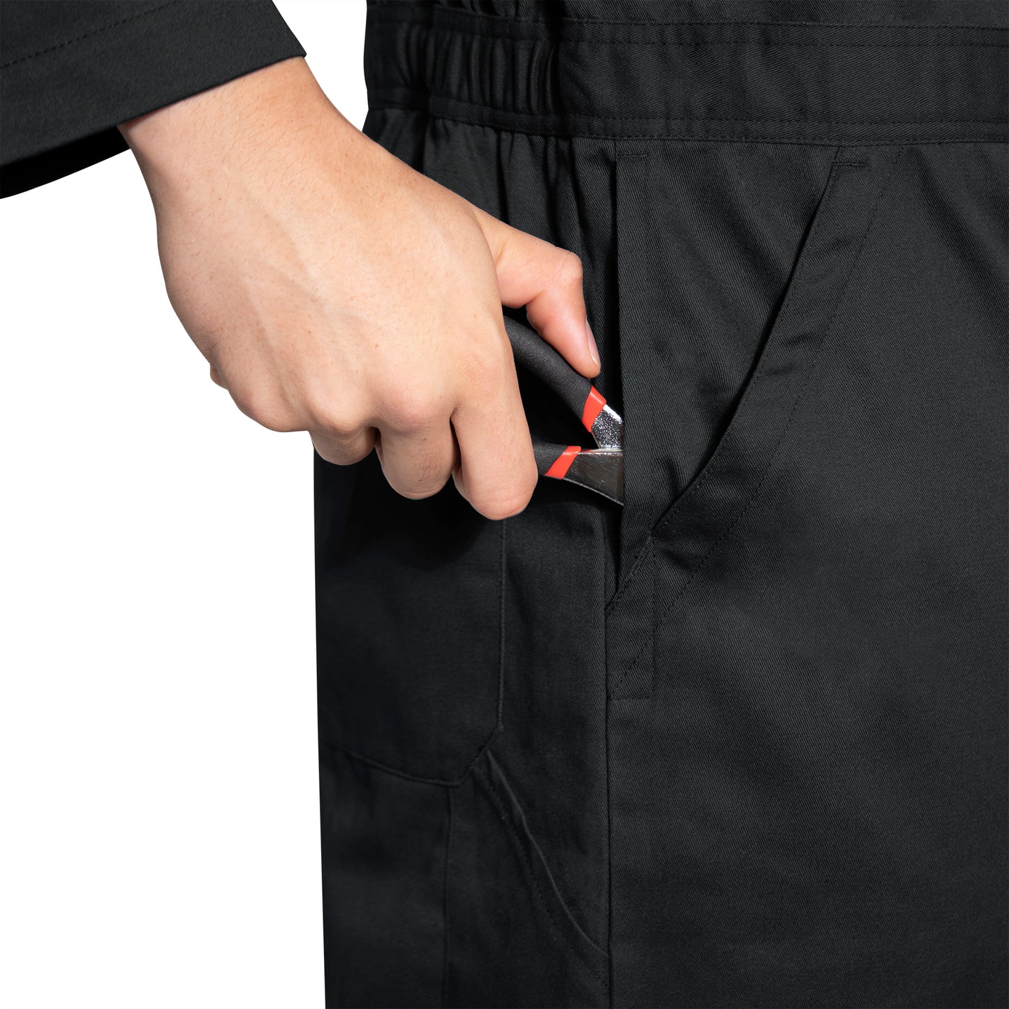 Men's Black or Midnight Navy Blue Workwear Coverall Mechanic Jumpsuit Uniform