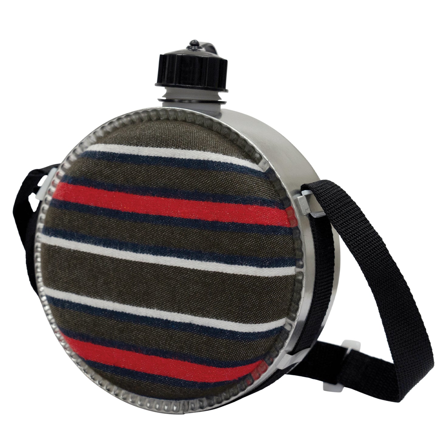 Rothco 2 Quart Striped Desert Canteen - BPA Free 2Qt Canteen With Shoulder Strap