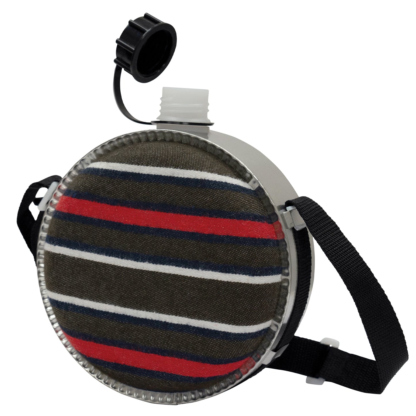 Rothco 2 Quart Striped Desert Canteen - BPA Free 2Qt Canteen With Shoulder Strap