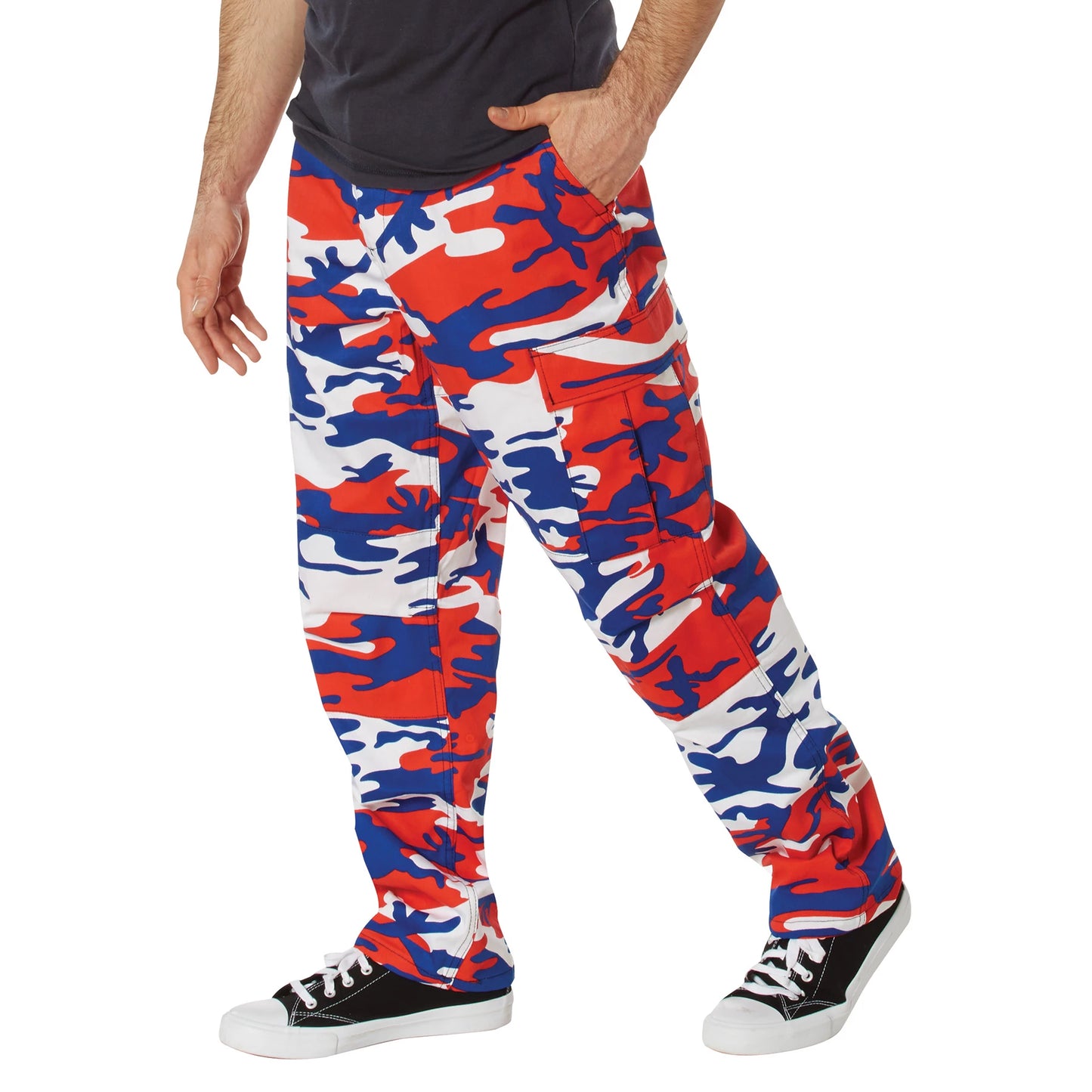 Rothco Red White Blue Camo Tactical BDU Pants - Color Camo BDU Fatigue