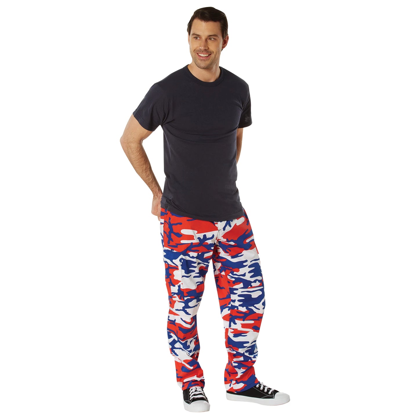 Rothco Red White Blue Camo Tactical BDU Pants - Color Camo BDU Fatigue