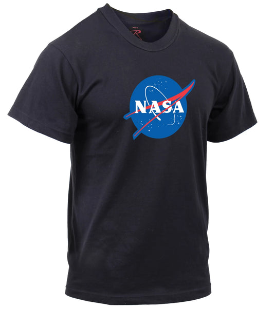 Rothco NASA Meatball Logo T-Shirt - Black Tee with Red/White/Blue NASA Logo