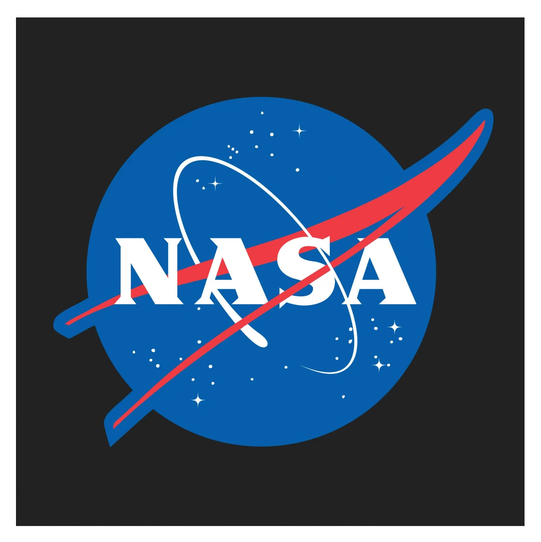 Rothco NASA Meatball Logo T-Shirt - Black Tee with Red/White/Blue NASA Logo