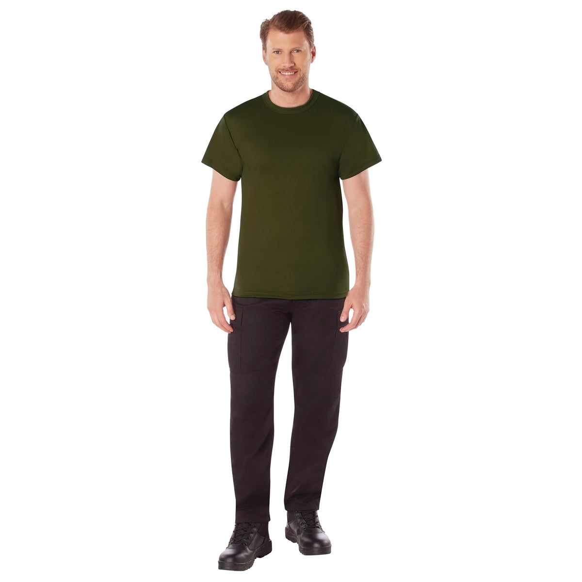 Rothco Olive Drab Quick Dry Moisture Wicking T-Shirt 100% Polyester