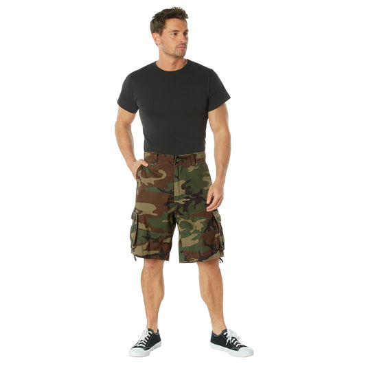 Vintage Camouflage Cargo Shorts Camo
