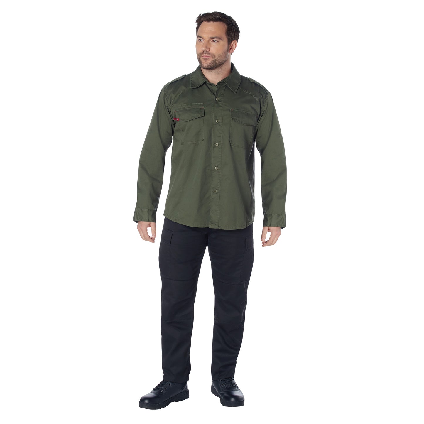 Vintage Style Fatigue Shirt Soft Cotton Retro Button Front Camo Shirts
