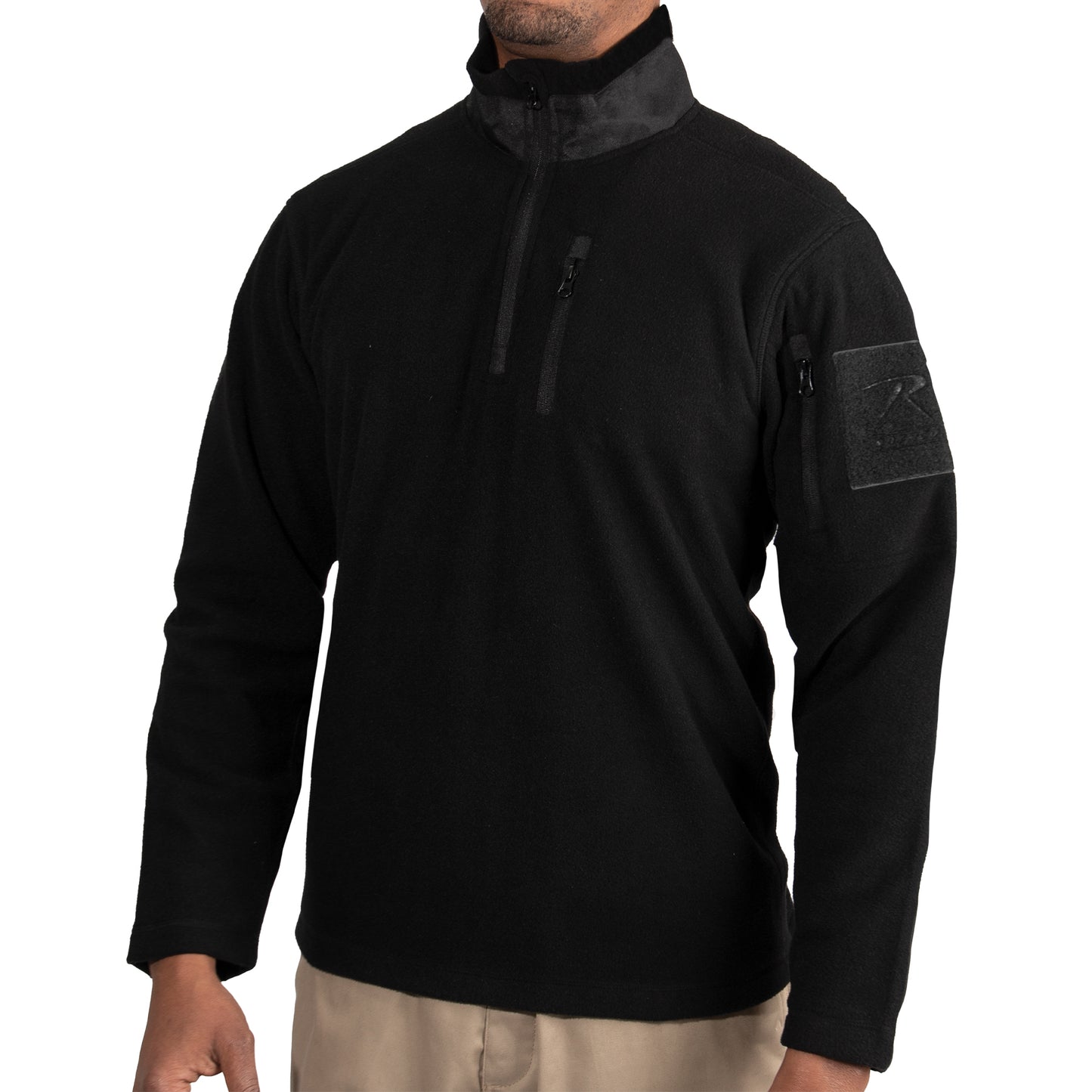 Men's Quarter Zip Fleece Pullover Sweatshirt Hoodie