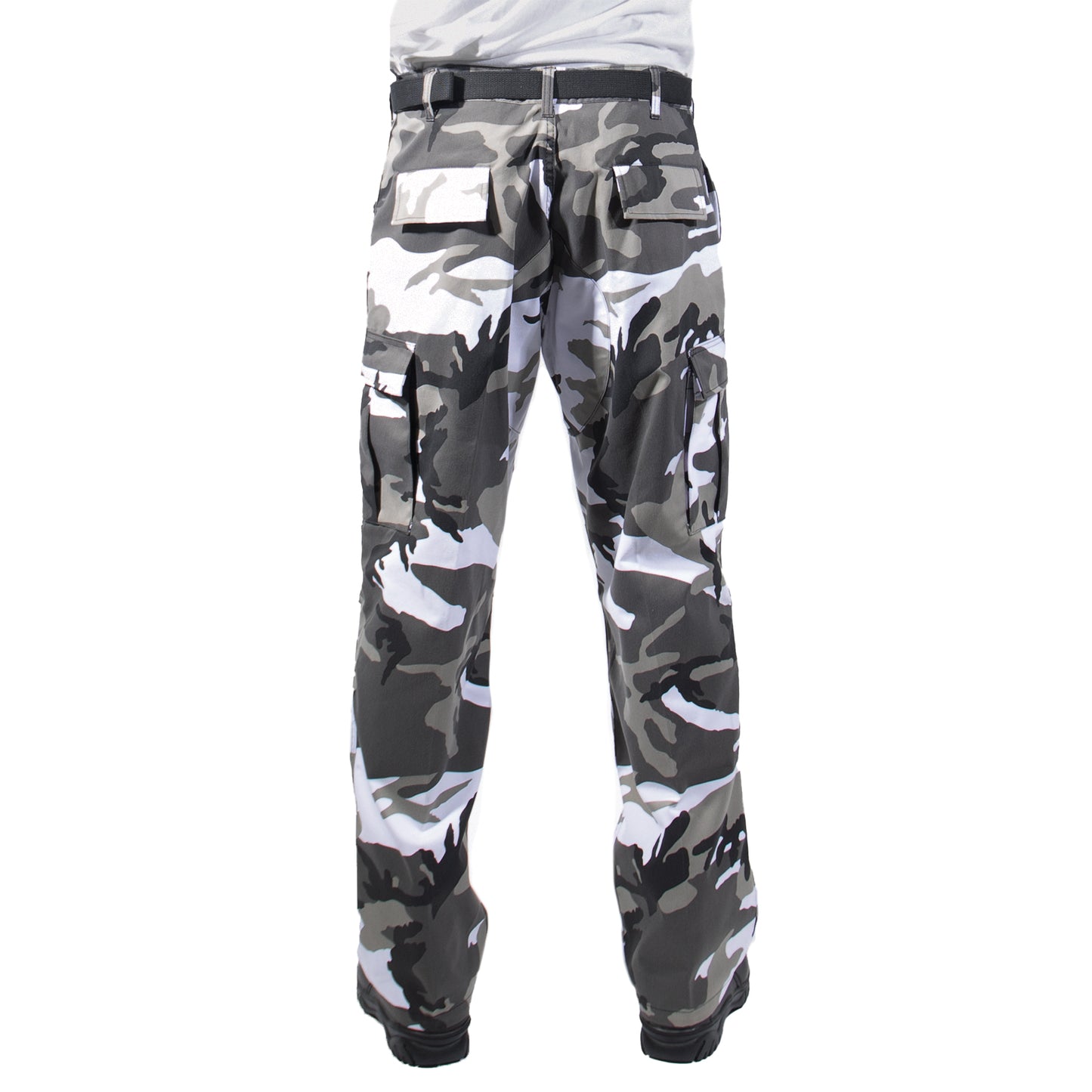 Relaxed Fit Zipper Fly BDU Cargo Pants Army Fatigues City Camo or Black Camo