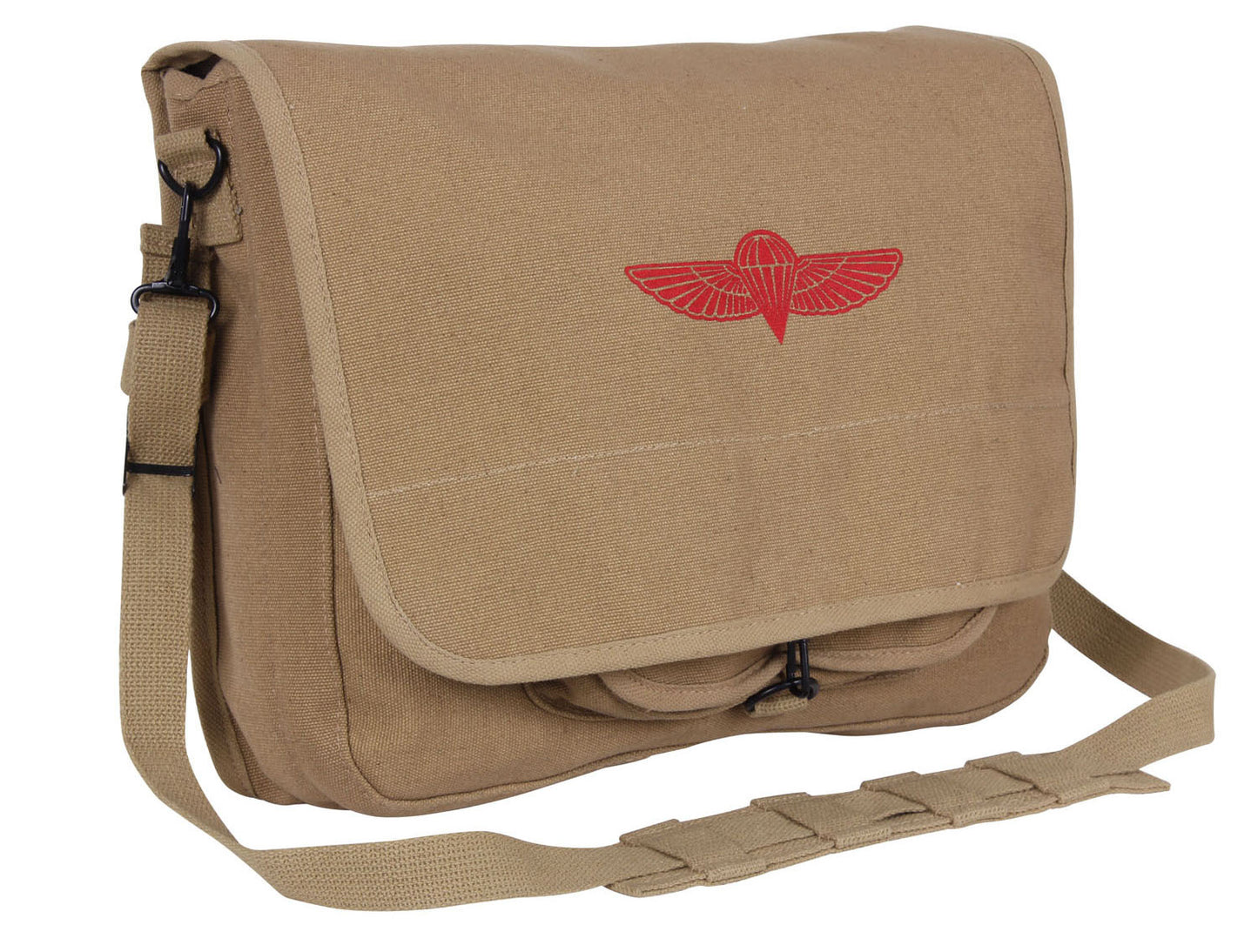 Rothco Canvas Israeli Paratrooper Bag - Over The Shoulder Canvas Messenger Bag