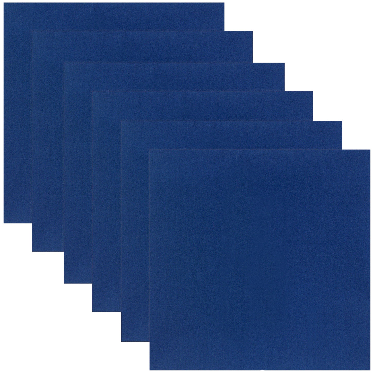 Navy Blue Bandana 6-Pack Face Mask Headband & Skull Cap 22"x22" 100% Cotton
