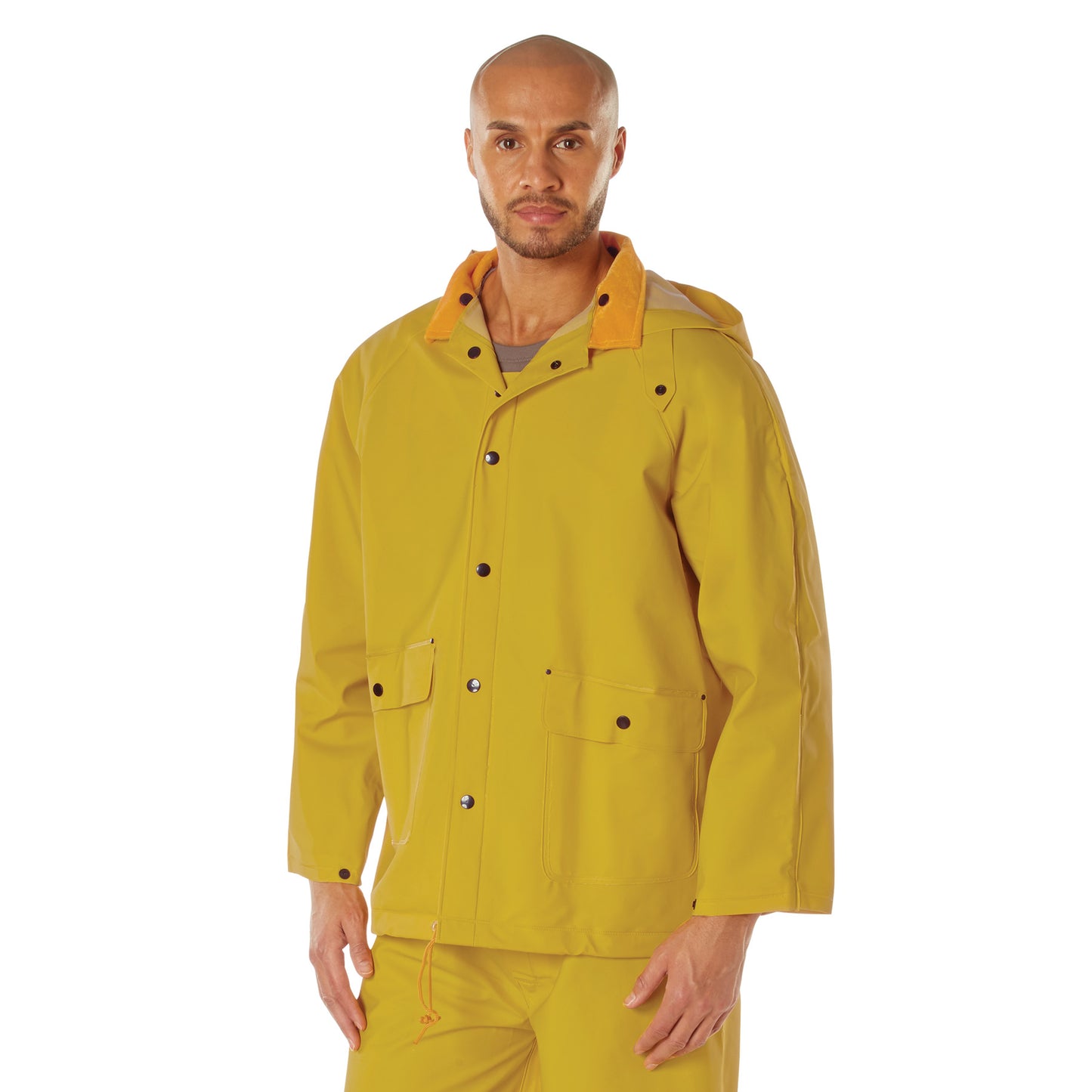 Adult's Deluxe Heavyweight PVC Rainsuit - Yellow Rain Top & Bottom Suit