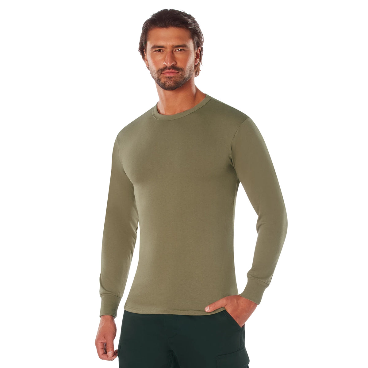 Rothco AR 670-1 Coyote Brown Long Sleeve T-Shirt Tee