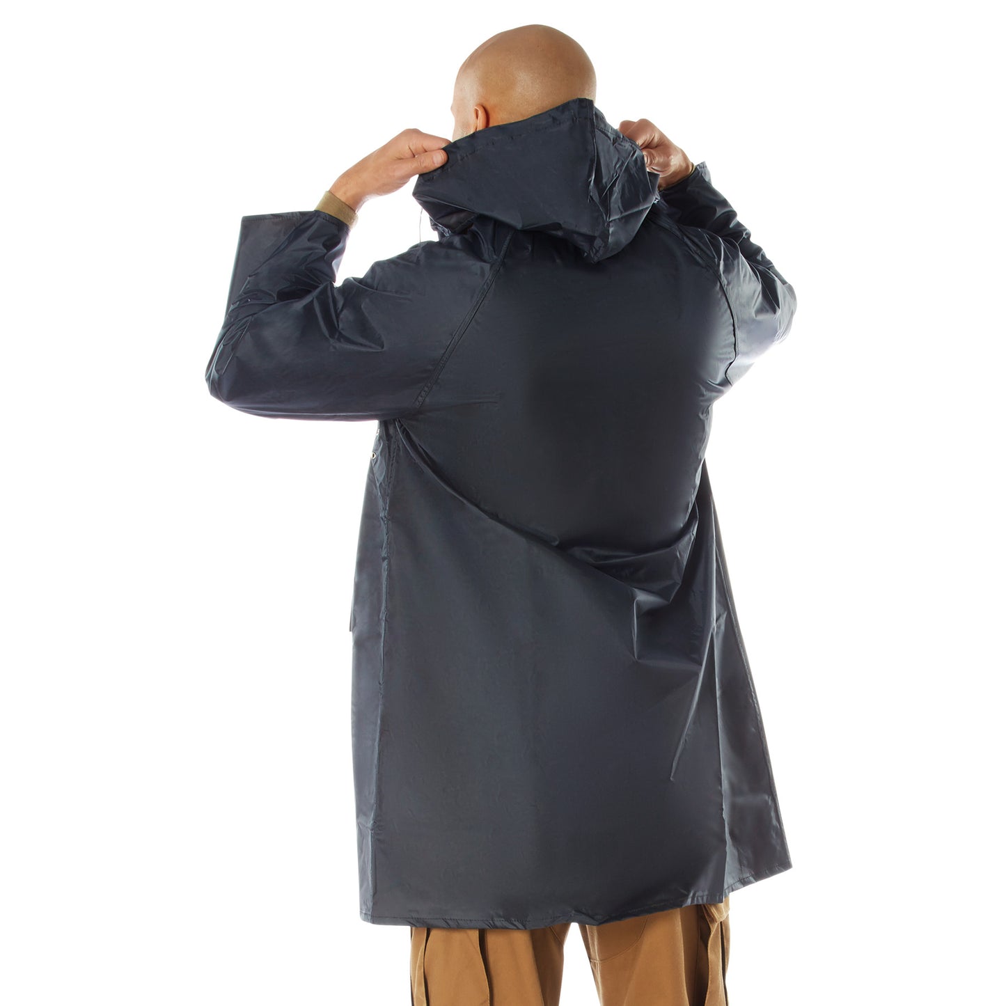 Reversible Rain Parkas - Navy/Yellow or Black/Olive Rain Coat Parkas