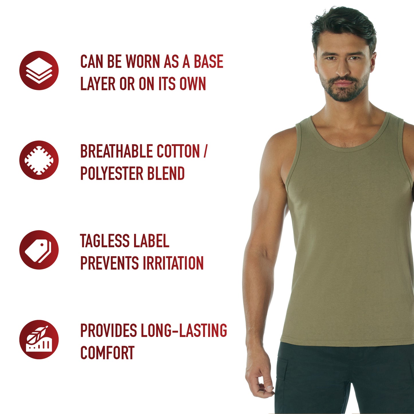 Men's AR 670-1 Coyote Brown Tank Top